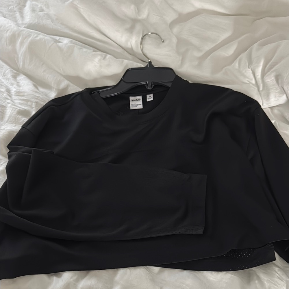 Black Long Sleeve Jersey top mesh